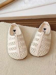 1双时尚网面透气百搭婴幼儿鞋，夏季款 - 米色 - 查看 3