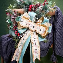 Cinta de terciopelo verde reversible con alambre 2.5 pulgadas x 9 metros, terciopelo dorado entrecruzado para decoración de san valentín, 14 de febrero detalles, árbol de Navidad, envoltura de regalo, lazo de corona, decoración al aire - Cascanueces rosa - Ver 3