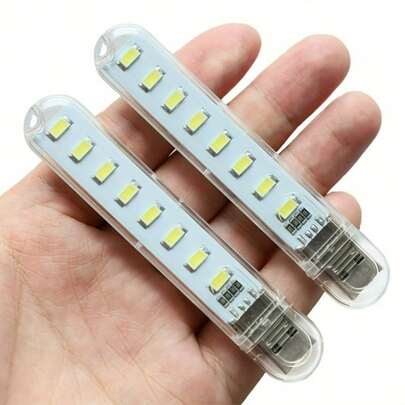 3个迷你USB夜灯，USB露营灯，LED迷你灯泡，插电式夜灯，可选3/8/24颗灯珠，适用于浴室、卧室、阅读、睡眠、露营等场合。