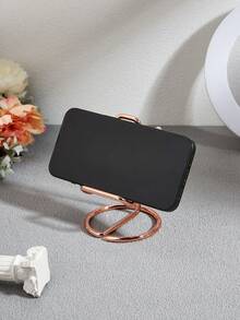 Mobile Phone Holder Lazy Desktop Metal Holder Dual-Use Creative Business Card Holder, Desktop Phone Holder, Iron Alloy Metal Phone Holder, Suitable For Living Rooms, Bedrooms, Desks, Study Rooms, Etc. - Multicolor - View 6
