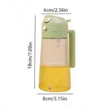 470ml Kitchen Oil Sprayer Bottle, 2-In-1 Oil Sprayer And Dispenser, Suitable For Cooking, Kitchen, Grilling, Salad, Baking - Multicolor - View 6