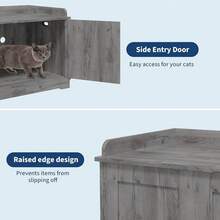 Cat Litter Box Enclosures - 淺灰色 - 查看 5