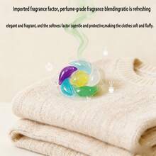 100 件装 6 合 1 洗衣粉、洗衣液、洗衣凝珠，持久留香，抗菌，除螨，去污，柔顺剂，洗衣香氛 - 液體 - 查看 7