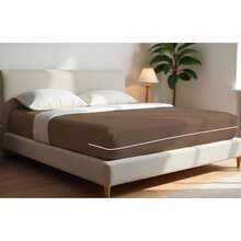 Double Gel Knit Mattress Cover With Zipper - 鏽棕色 - 查看 2