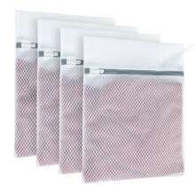 4-Piece Fine Mesh Laundry Bag 12 X 16 Inches With Zipper Honeycomb Mesh Laundry Bag Suitable For Socks Underwear Delicates White Durable Laundry Organizer For Home And Travel Breathable Lightweight Quick Air Dry Gentle Wash Protection Multi-Use Tote Style For Wash And Storage - White - View 7