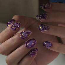 Set de 8 colores de polvo de uñas cromado holográfico, pigmento de perla aurora, calidad premium para salón de uñas y decoración, 1g por frasco - Multicolor - Ver 2