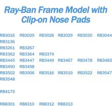 6 Pairs Replacement Nose Pads For  RB3025 Aviator Sunglasses Clip-On Style Nose Pieces Guards For RB Glasses Frames (16mm, Gold) - 銀色 - 16毫米 - 查看 5