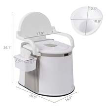Portable Outdoor Travel Toilet Sturdy Leak-Proof Commode For Camping Hiking Fishing Backpacking Emergency Outdoor Activities Use - default - View 5