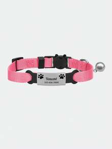 Ayotu Personalized Paw Print Cat Collar - Features A Built-In Stainless Steel Nameplate, Adjustable And Detachable Safety Buckle, Suitable For Small, Medium And Large Cats And Dogs - Multicolor - View 14