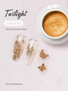 Cvian Fairy Glam 凝胶美甲延长胶，快速成型，不粘腻，可塑形，适用于3D美甲艺术，具有雕刻和水钻粘合功能，无香型 - 彩色 - 查看 14