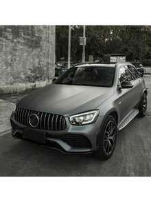 1 Roll Matte Metallic Gray Car Wrap - Durable, Waterproof, Scratch-Resistant, Easy To Install, Anti-Slip - One Size - View 1