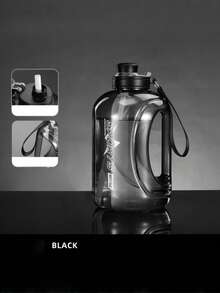 1pc Large Capacity Water Bottle, Heat Resistant Sports Water Jug For Men, Plastic Tumbler Cup - Multicolor - View 5