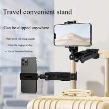 1pc Mantis Foldable Magnetic Desktop & Outdoor Phone Stand, Portable Triangular Phone Holder For Tabletop Photography Compatible With IPhone, Android Phone, Gift For Birthday, Family, Friends, For Summer Bathroom Kitchen Gifts Birthday Phone Accessories Strong Load-Bearing - Multicolor - View 10