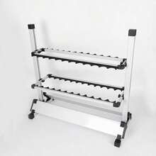 Fishing Rod Rack Stand Storage Holder Aluminum Alloy Display Rack 24 Rods 72cm - white color - View 3