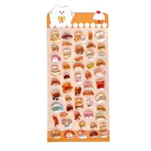 1 pieza Pegatina brillante 3D, Pegatina 3D luminosa, Pegatina 3D cristalina, Pegatina decorativa DIY, Pegatina de conejo de dibujos animados linda para decoración de funda de teléfono - Multicolor - Ver 18