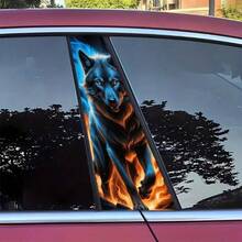 A Set Of 2 Durable And Easy-To-Apply Cartoon And Skull Pattern Car Stickers - Suitable For B Pillar Semi-Matte Plastic Surfaces - A - View 3