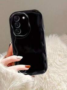 Transparent Phone Case: Suitable For Galaxy 06/ A16/A26/A36/A56/A24/A25/A35/A55/A20/A30/A50/A10S/A20S/A52/A71/A72/A33/A53/A73/M55/M10/A03 CORE 4G/5G Anti Fall Soft Edge Watercolor Wave Pattern Soft Shell Protective Cover For The Model - Clear - View 4