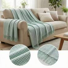Sofa Blankets, Throw Blankets & Nap Blankets - 淡綠 - 查看 3