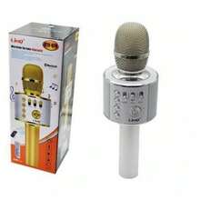 OISE ART STORE Microfono Portatile Wireless Bluetooth Karaoke Cassa Integrata Pulsanti Kts-978 - - Multicolore - Visualizzare 3