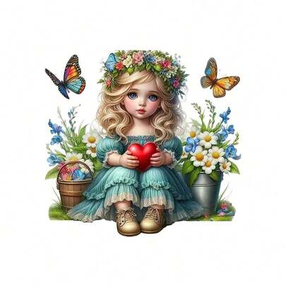 1张/2张/3张 A级可水洗热转印贴纸，适合女孩，可用于T恤、背包、贴纸、装饰品、复古印章、标签、徽章、Logo、复古棒球帽、DIY服装装饰、布料装饰、季节性装饰、复古风格、耐热材料、可水洗贴纸、熨烫贴纸、手工爱好者、DIY时尚爱好者