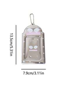 1件装青春闪耀之心3英寸吊坠卡片套装 学生追星小卡片展示卡套装 公交车卡包 - 彩色 - 查看 5