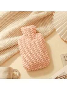 新款冬季热水袋，毛绒热水袋，PVC材质注水热水袋套，可温暖手、脚和腹部，防爆防漏，简易便携式暖手宝，情人节礼物 - 魚紋 - 查看 7