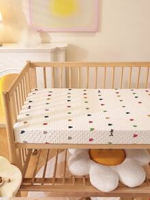 1 tấm ga trải giường vải nỉ cho nôi em bé, vỏ nệm giường trẻ em, ga trải giường chắp vá cho trẻ sơ sinh, bộ đồ giường mềm mại, có thể giặt bằng máy, phù hợp với mọi mùa, bé trai và bé gái, họa tiết cún con, 120*60cm - Nhiều màu - Xem 19