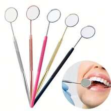 Eyelash Beauty Mirror, Dental Inspection Mirror, Detailed Dental Mirror, Eyelash Extension Eyebrow Tool - 銀色 1件 - 查看 4