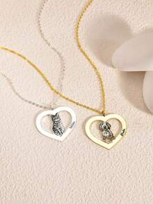 1Pc Customized Pet Picture Necklace Pet Line Art Necklace Minimalist Pet Portrait Necklace Personalized Jewelry Dog Mom Gift Christmas Gift - Multicolor 4 - View 4