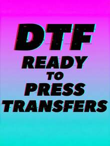 Stiker Transfer Panas DTF Kustom, Film Transfer Setrika untuk Foto/Logo/Teks yang Dipersonalisasi, Stiker Pakaian DIY, Cocok untuk Kaos, Sweatshirt, Tas Kanvas, dan Bantal, Desain Press Panas, Dekorasi Pakaian Kustom, Transfer Gaya Vinyl - MultiWarna - View 1