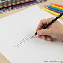 6 lápices HB, adecuados para escuela y oficina, con goma de borrar, suministros de papelería. Lápiz HB con goma de borrar, adecuado para escuela, arte, oficina, dibujo, esbozo y estudio. - A - Ver 7