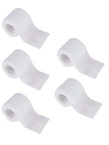 1片装弹性自粘绷带，适用于手指、手腕、手掌、脚踝，运动绷带，无纺布弹性运动自粘绷带，膝盖、手指、脚踝、手掌、肩部支撑垫，无纺布运动绷带，皮肤贴片，粘性绷带 - 白色 - 查看 15