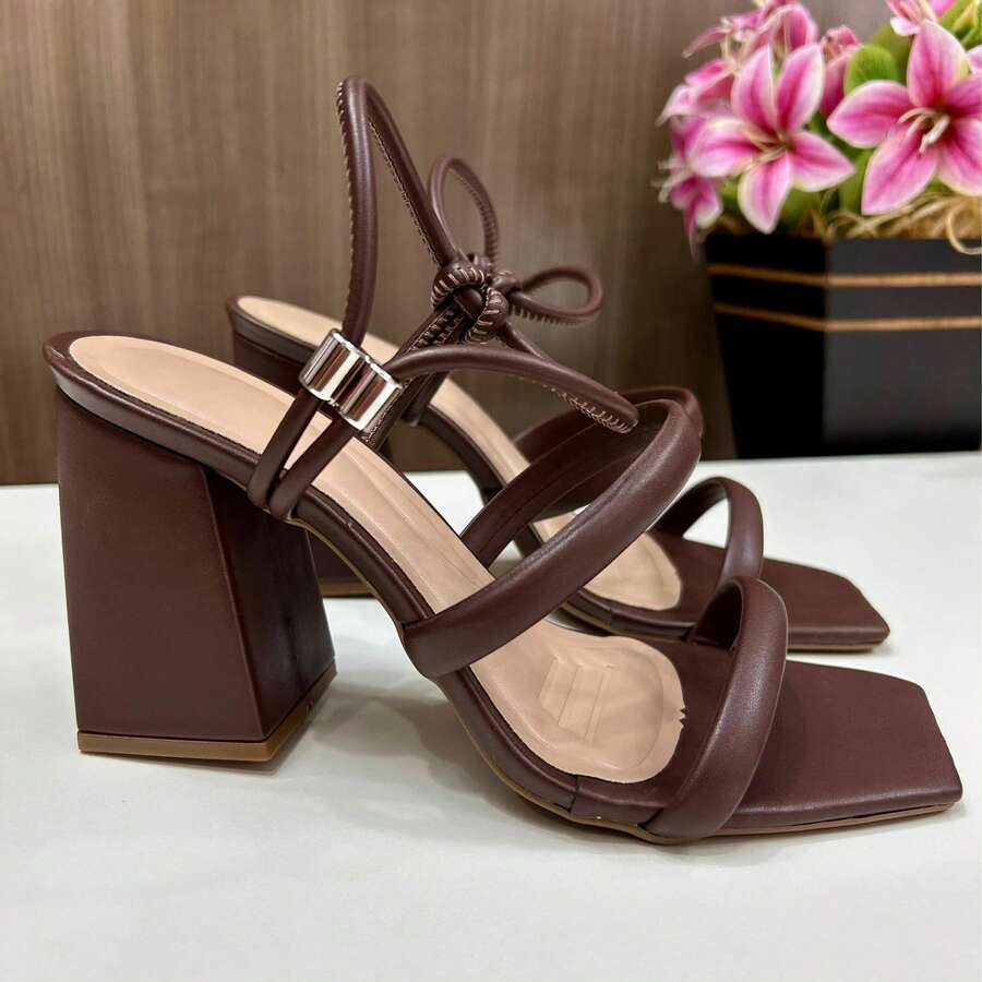 Women's Casual Comfortable Sandal/Clog - Rust Brown - View 1