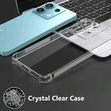 1个透明四角防摔手机壳，适用于三星系列，兼容Galaxy S24/Galaxy S23/Galaxy S22/Galaxy S21/Galaxy S20/Galaxy S10/Galaxy A73/Galaxy A80/Galaxy A81/Galaxy A72/Galaxy A71 /Galaxy A55/Galaxy A54/Galaxy A51/ 待定型号手机防摔壳。 - 純色 - 查看 4