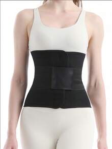 1件装女士运动束腰带，塑形腰带，吸汗带，收腹提臀带 - 黑色 - 查看 5