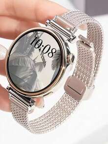 Magnetic Wheat Ear Metal Watch Band Compatible With Huawei GT6, Fit4, Redmi Watch6, Mi Band 9 Pro - 18mm - View 12