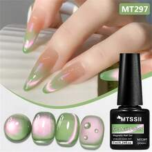 Mtssii 7毫升夏日水果猫眼磁性凝胶指甲油，可卸UV/LED冰透明番石榴葡萄蓝绿粉紫闪亮玻璃珠半永久可卸UV凝胶美甲油，沙龙家用DIY美甲 - 彩色 - 查看 15