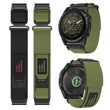 1 pièce Bracelet de montre en nylon 22-26mm compatible avec Fenix 6 6S 7 Pro 7S 7X 8 AMOLED 43 47 51 Instinct 3 2X 2 2S Epix Pro Gen2 - Multicolore - Voir 1