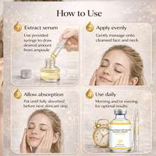 深层胶原蛋白丝肽面部安瓶精华液，密集紧致、平滑、保湿，清爽不油腻，温和配方 - Hyaluronic Acid - 查看 9