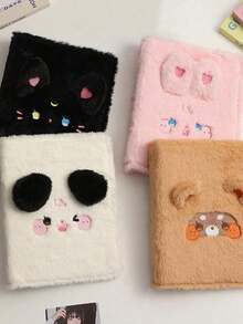 A5 Loose-Leaf Photo Album, Cute Plush Card Holder, Idol Card Collection Album, Student School Photo Album Notebook, Small Card Collection Loose-Leaf Folder - Multicolor - View 5