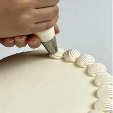 3pcs Grass Piping Nozzles, Suitable For Baking Tools - Silver - View 6