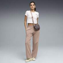 Puma 女士运动休闲针织裤 - 藕粉色 - 查看 3