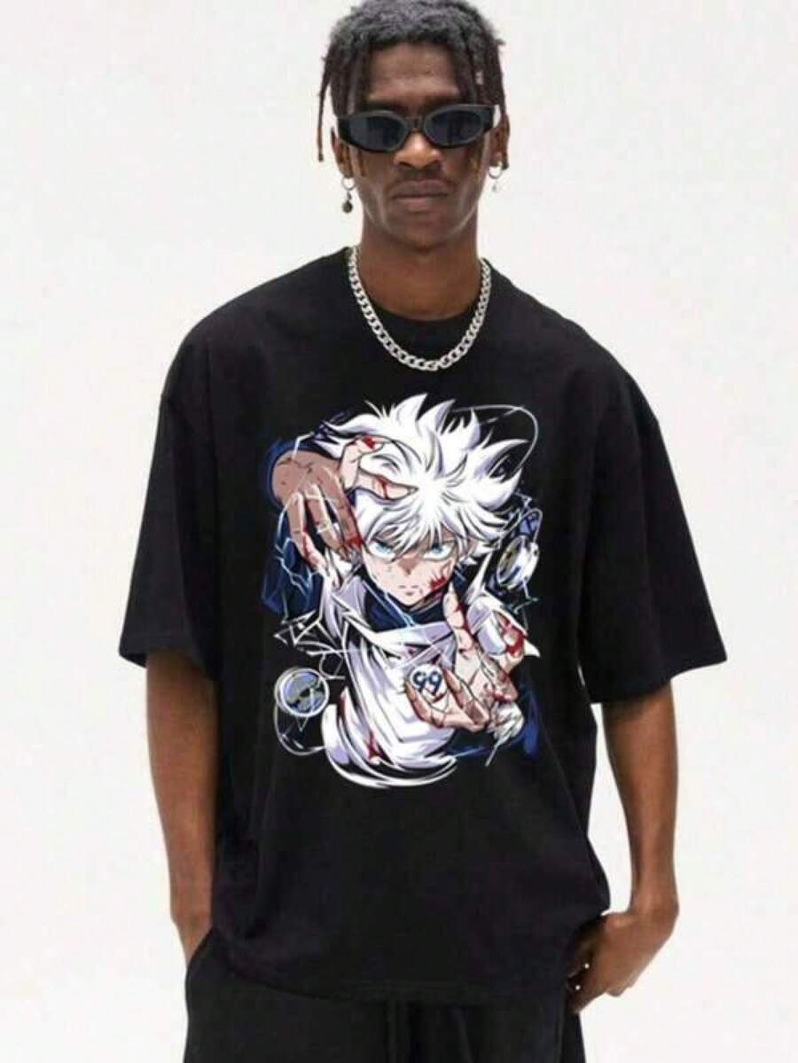 Men Outdoor Tees & Tanks - Black - View 1