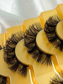 Hinarin 7 Pairs Russian Strip Lashes DD Curl Wispy Fluffy False Eyelashes 3D Layered Soft Faux Mink Lashes Cat Eye Look Tail Elongated Fake Eyelashes Beginners Friendly For Travel Daily Party - fox eye lashes - View 5