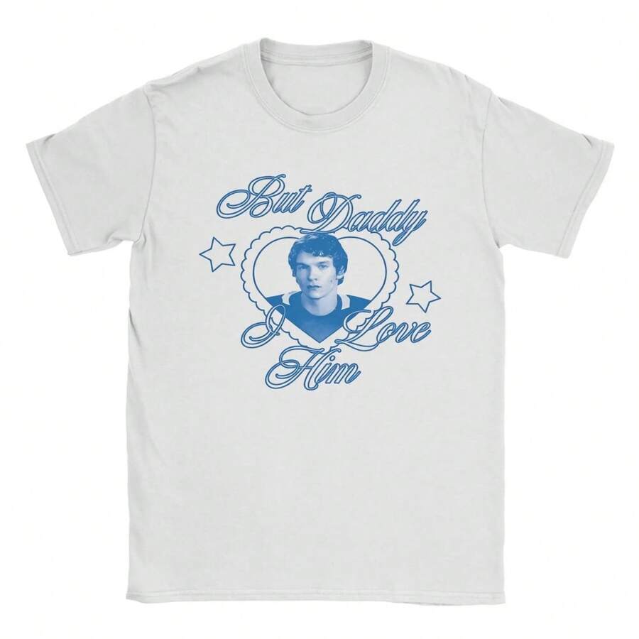 Heated Rivalry Vitage Ilya Warm Rivalry Summer Men's Women's T-Shirt Humorous Warm Aviation Cotton T-Shirt Y2K Street Clothing - 白色 1 - 查看 1