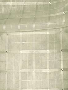 Voile Fabric Checkered Curtain | Checkered Voile - Curtains, General Decorations - Off 51 - View 1