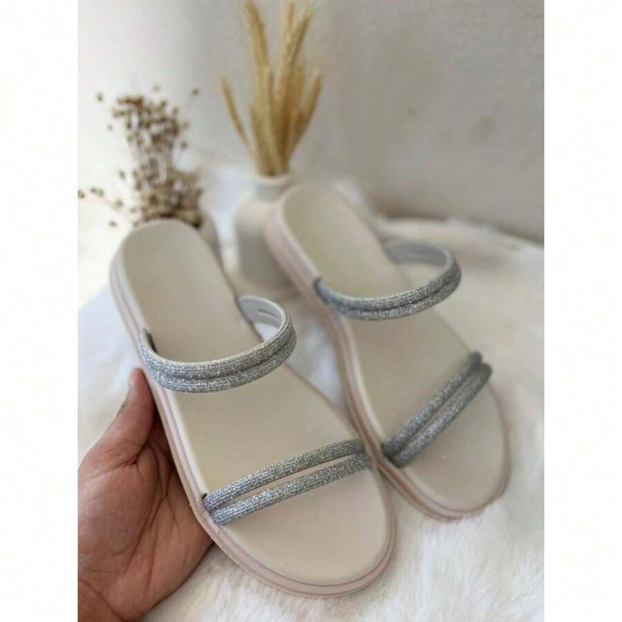 Girls' Flat Sandal With Comfortable Insole - Premium Fashion - New Release - 白色 - 查看 1