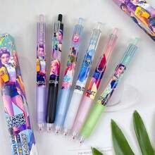 Premium K-POP Ballpoint Pen, High-Quality Ink Writing Pen With Fashionable K-Pop Elements, Lightweight Design Suitable For Journaling, Sketching And Daily Use - Multicolor - View 5