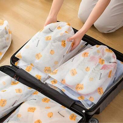 6 حقائب تخزين أحذية معلقة من القماش غير المنسوج - حقائب منظم أحذية محمية من الغبار والرطوبة بسحاب - أغطية حماية الأحذية موفرة للمساحة للمنزل والسفر، متعددة الأغراض