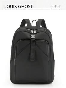 Minimalist Backpack Set | Elegant Dawn Grey * Sleek Black; All-Weather Commute Aesthetics, Unlock Absolute Visual Sovereignty For Business Travel - Multicolor - View 2